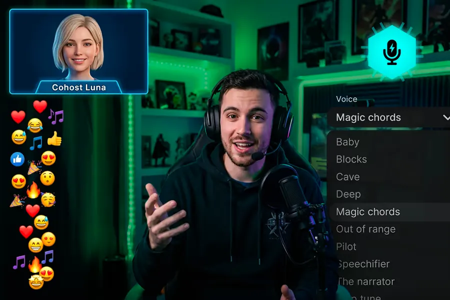 Live Streams with layers of interactivity