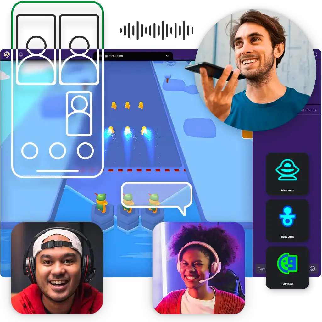 Interactive audio app built with Switchboard SDK